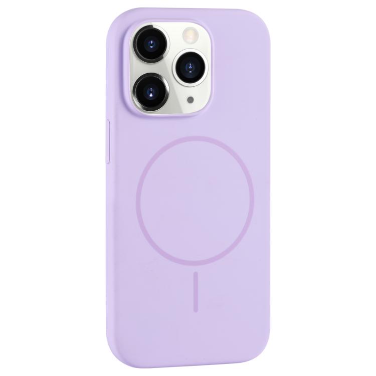 For iPhone 11 Pro Large Hole Camera MagSafe Liquid Silicone Full Coverage Phone Case