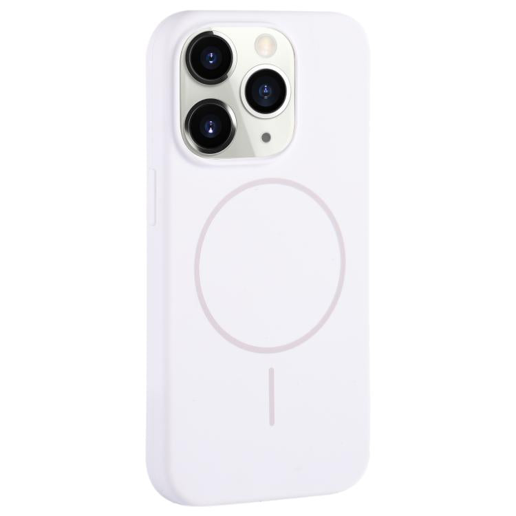 For iPhone 11 Pro Large Hole Camera MagSafe Liquid Silicone Full Coverage Phone Case