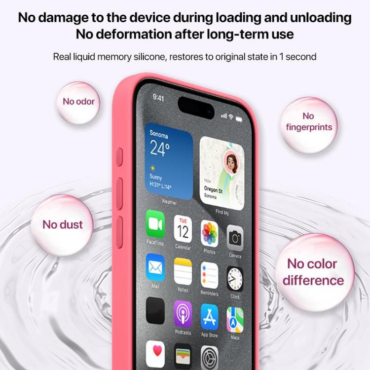 For iPhone 13 Pro Large Hole Camera MagSafe Liquid Silicone Full Coverage Phone Case