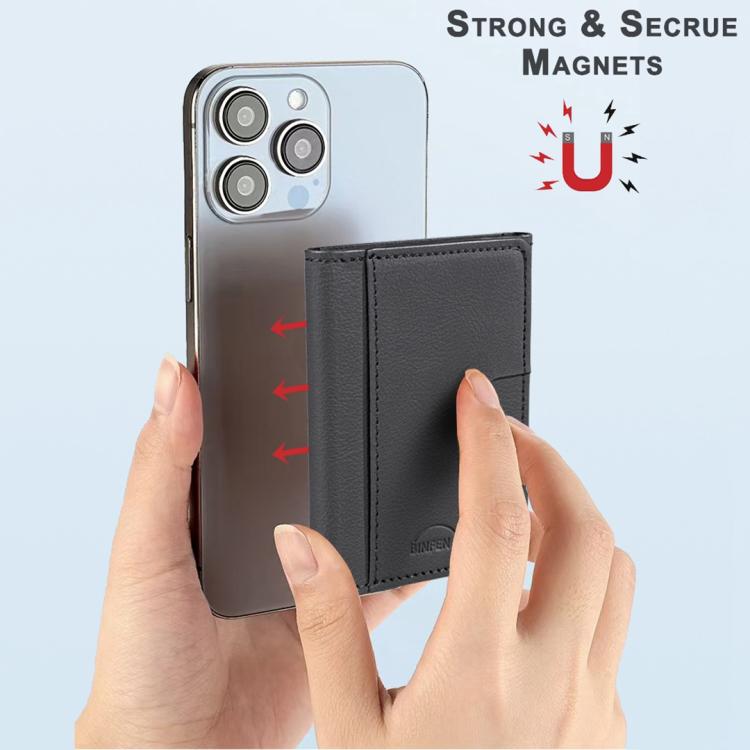 Solid Color Leather Horizontal Magnetic Wallet Card Bag Case