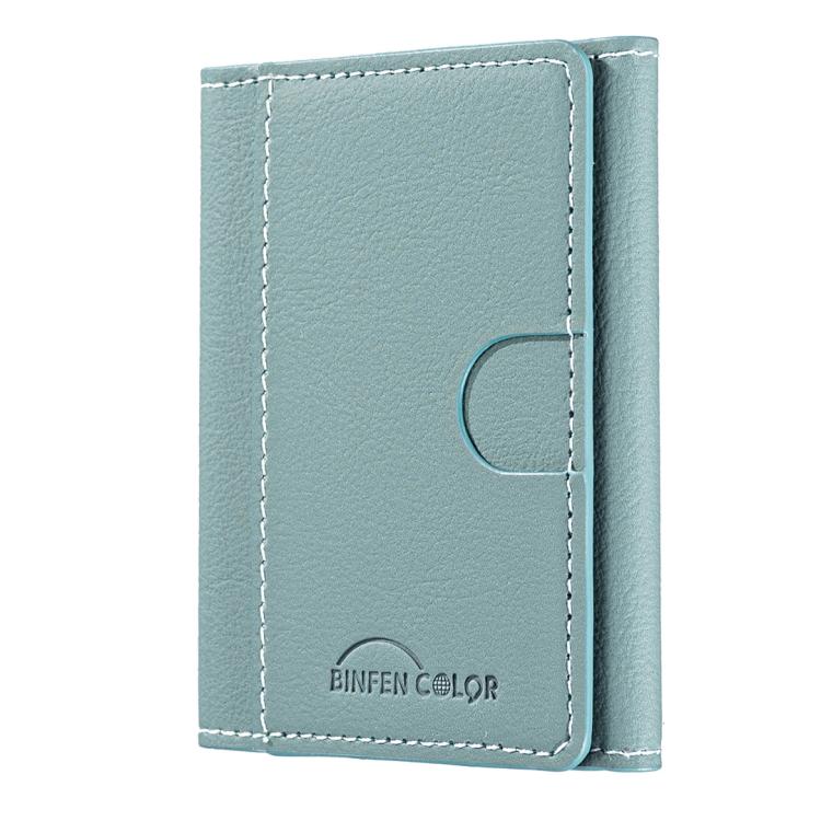 Solid Color Leather Horizontal Magnetic Wallet Card Bag Case