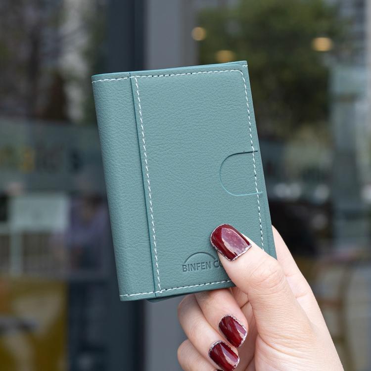 Solid Color Leather Horizontal Magnetic Wallet Card Bag Case