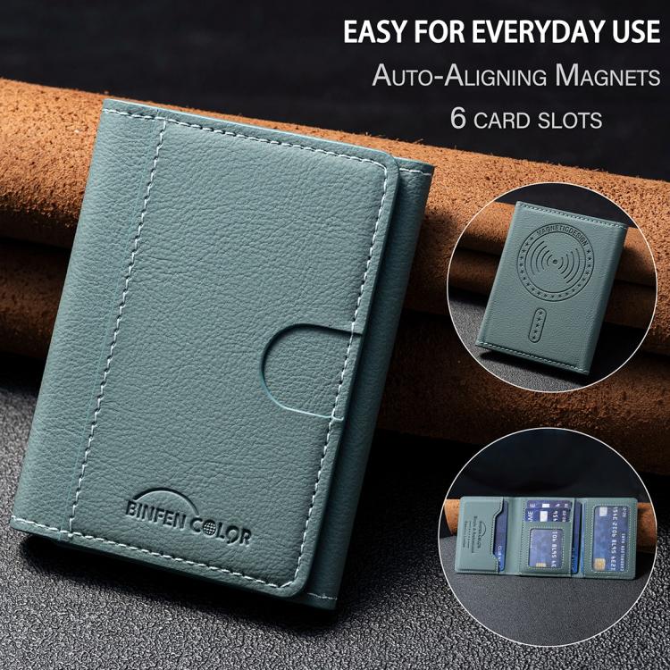 Solid Color Leather Horizontal Magnetic Wallet Card Bag Case