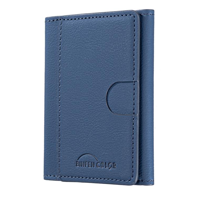 Solid Color Leather Horizontal Magnetic Wallet Card Bag Case