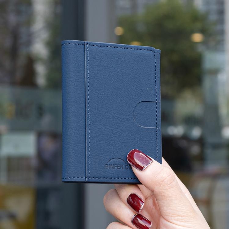 Solid Color Leather Horizontal Magnetic Wallet Card Bag Case