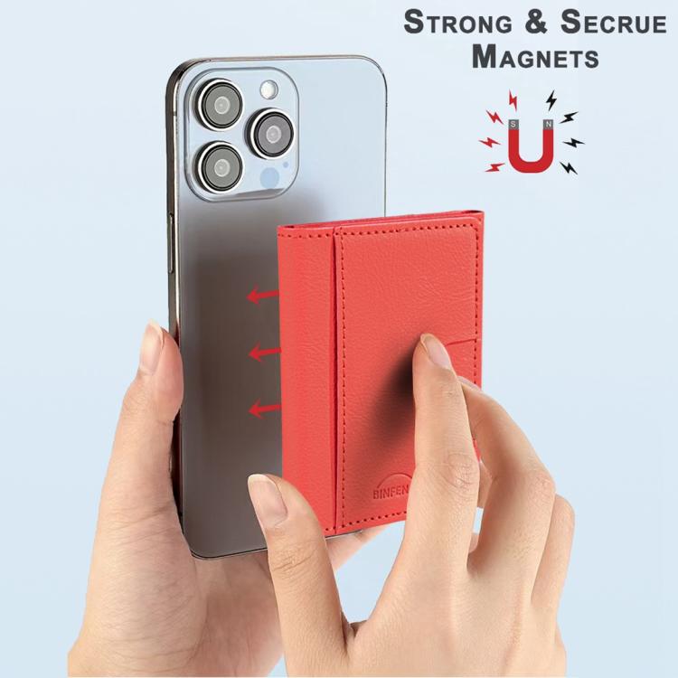 Solid Color Leather Horizontal Magnetic Wallet Card Bag Case