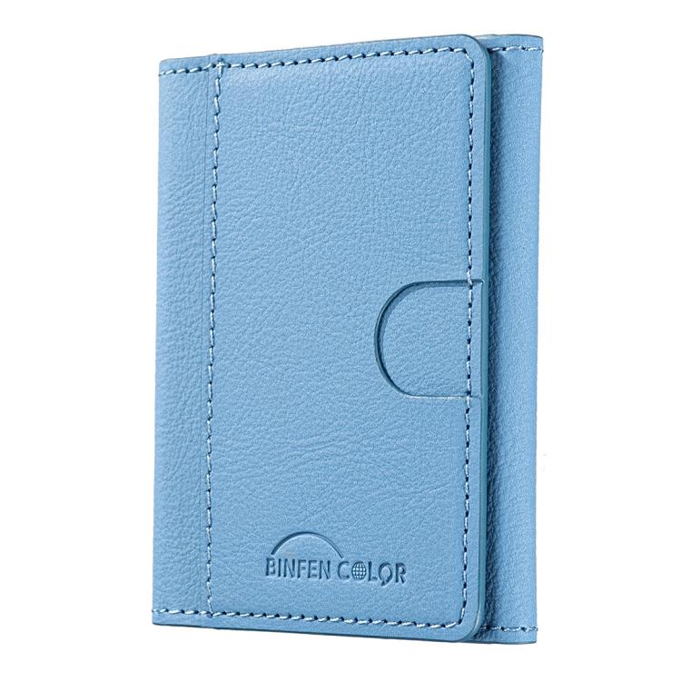 Solid Color Leather Horizontal Magnetic Wallet Card Bag Case