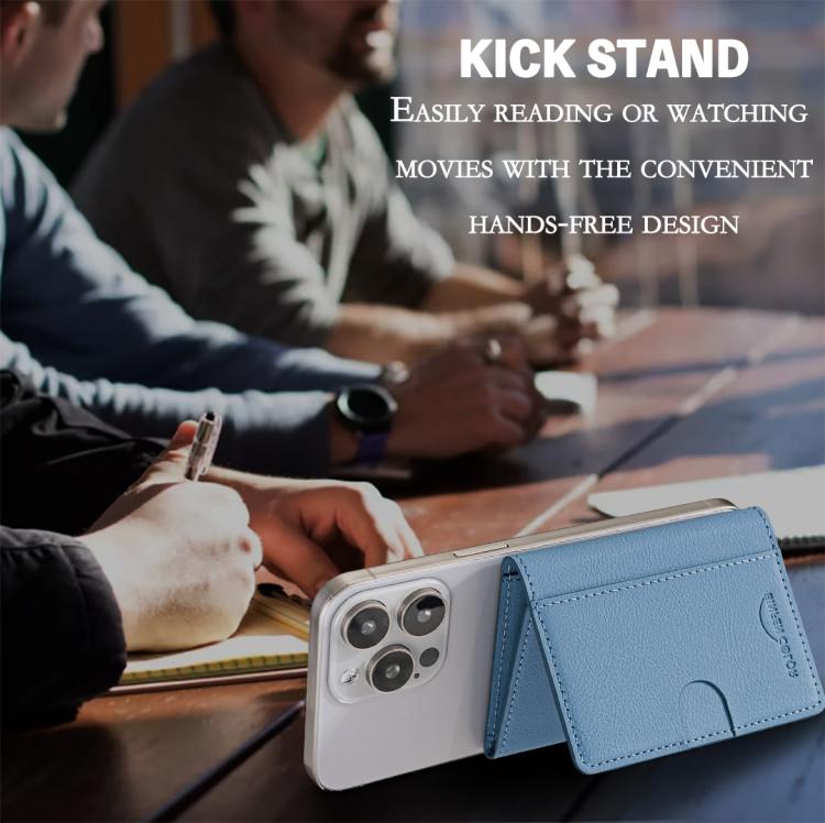Solid Color Leather Horizontal Magnetic Wallet Card Bag Case