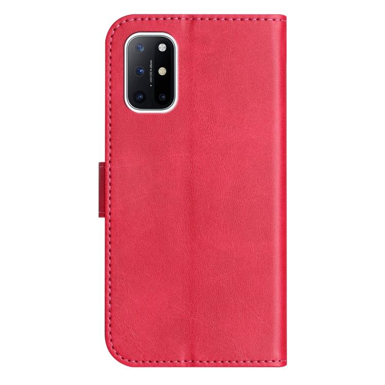 For OnePlus 8T Dual-Folded S-shape Leather Phone Case