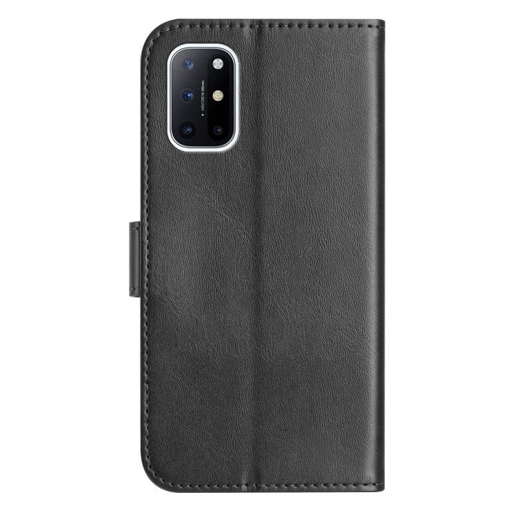 For OnePlus 8T Dual-Folded S-shape Leather Phone Case