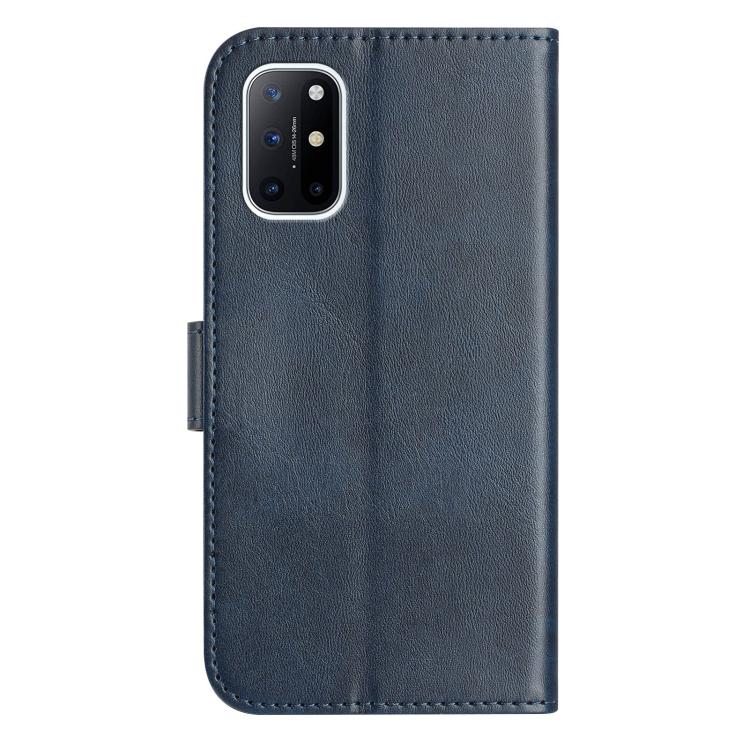 For OnePlus 8T Dual-Folded S-shape Leather Phone Case