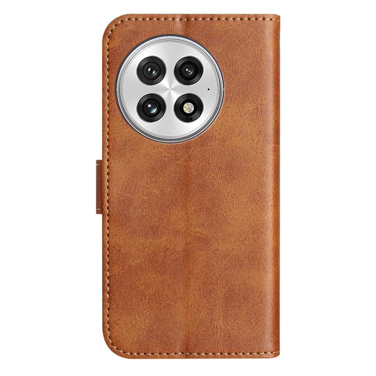For OnePlus 13 Dual-Folded S-shape Leather Phone Case