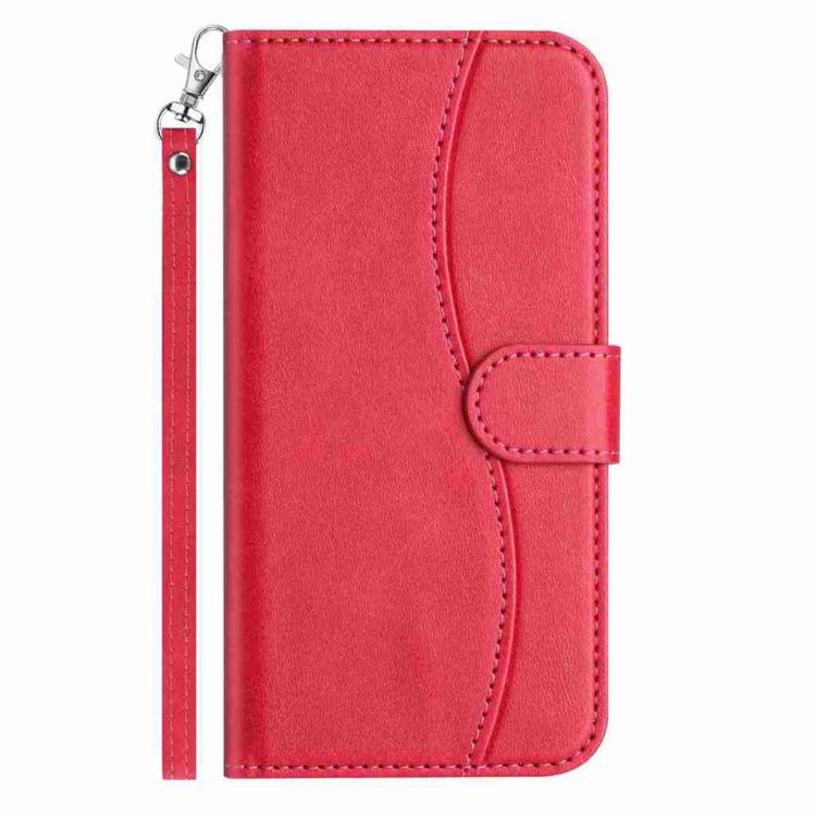 For OnePlus 15 Dual-Folded S-shape Leather Phone Case