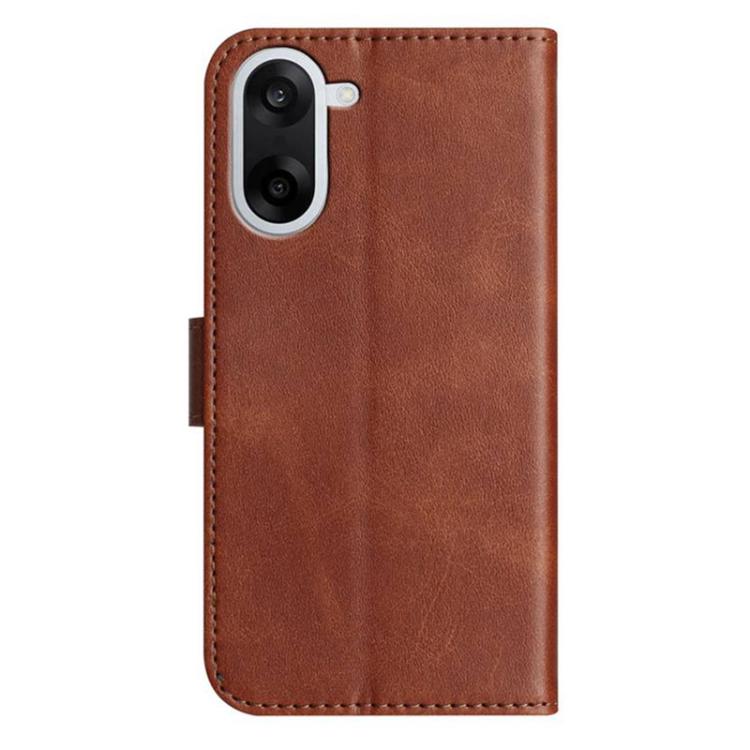 For OnePlus Nord CE5 Dual-Folded S-shape Leather Phone Case