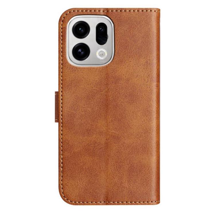 For OPPO Find X9 Pro Dual-Folded S-shape Leather Phone Case