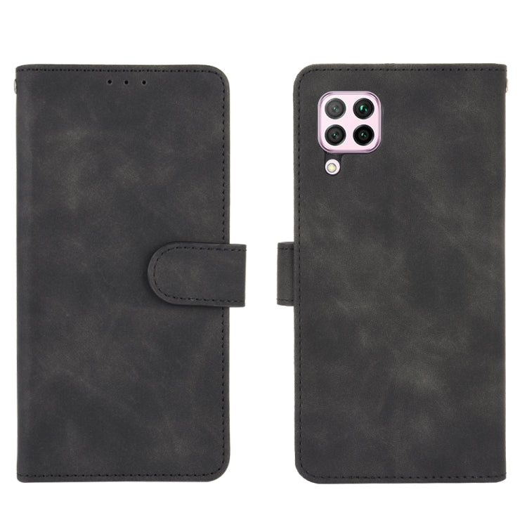 For Huawei nova 6 SE / P40 Lite Solid Color Skin Feel Magnetic Buckle Horizontal Flip Calf Texture PU Leather Case with Holder & Card Slots & Wallet