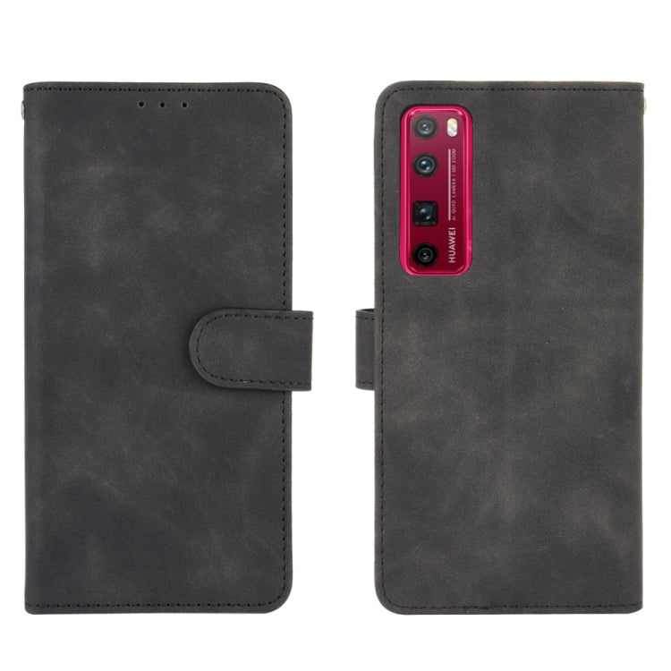 For Huawei nova 7 Pro 5G Solid Color Skin Feel Magnetic Buckle Horizontal Flip Calf Texture PU Leather Case with Holder & Card Slots & Wallet