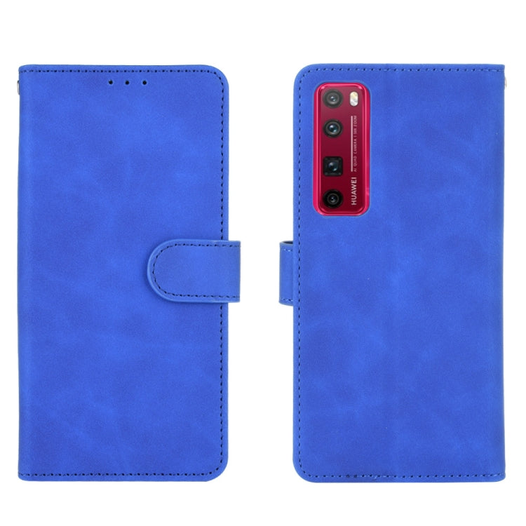 For Huawei nova 7 Pro 5G Solid Color Skin Feel Magnetic Buckle Horizontal Flip Calf Texture PU Leather Case with Holder & Card Slots & Wallet