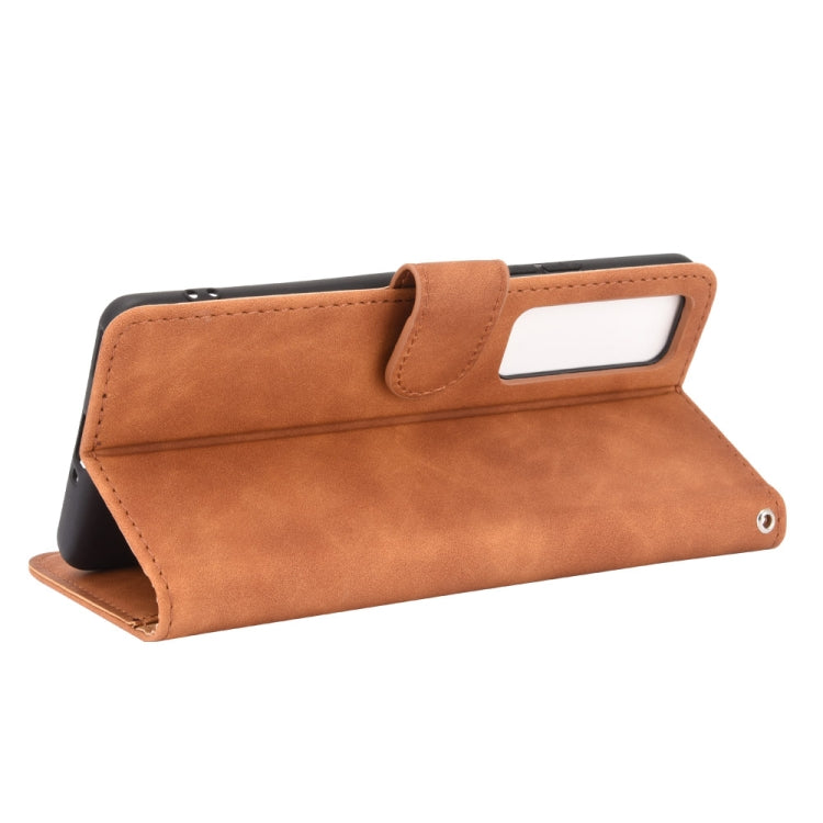 For Huawei nova 7 Pro 5G Solid Color Skin Feel Magnetic Buckle Horizontal Flip Calf Texture PU Leather Case with Holder & Card Slots & Wallet