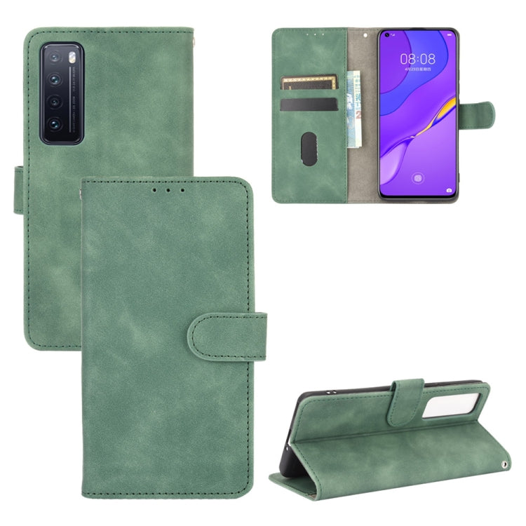 For Huawei nova 7 5G Solid Color Skin Feel Magnetic Buckle Horizontal Flip Calf Texture PU Leather Case with Holder & Card Slots & Wallet
