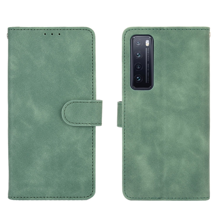 For Huawei nova 7 5G Solid Color Skin Feel Magnetic Buckle Horizontal Flip Calf Texture PU Leather Case with Holder & Card Slots & Wallet