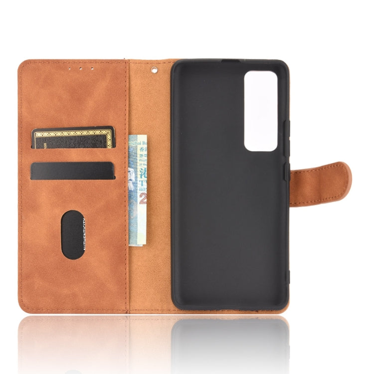 For Huawei nova 7 5G Solid Color Skin Feel Magnetic Buckle Horizontal Flip Calf Texture PU Leather Case with Holder & Card Slots & Wallet