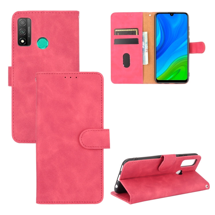 For Huawei P smart 2020 Solid Color Skin Feel Magnetic Buckle Horizontal Flip Calf Texture PU Leather Case with Holder & Card Slots & Wallet