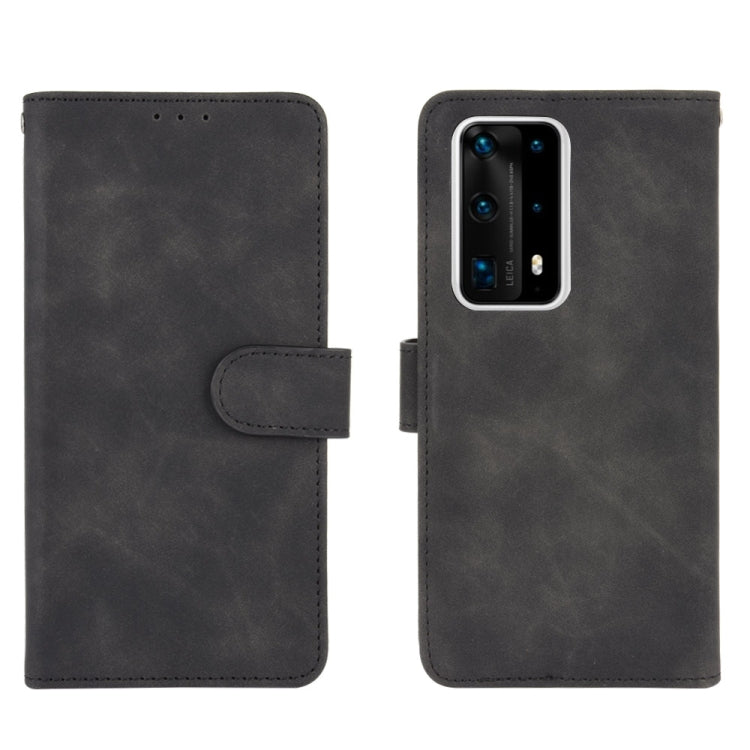 For Huawei P40 Pro+ Solid Color Skin Feel Magnetic Buckle Horizontal Flip Calf Texture PU Leather Case with Holder & Card Slots & Wallet