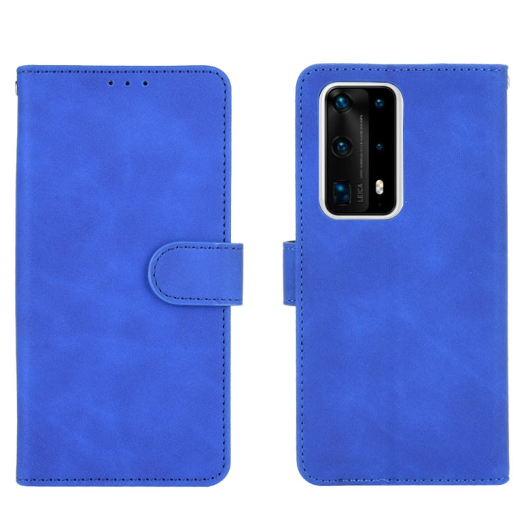 For Huawei P40 Pro+ Solid Color Skin Feel Magnetic Buckle Horizontal Flip Calf Texture PU Leather Case with Holder & Card Slots & Wallet