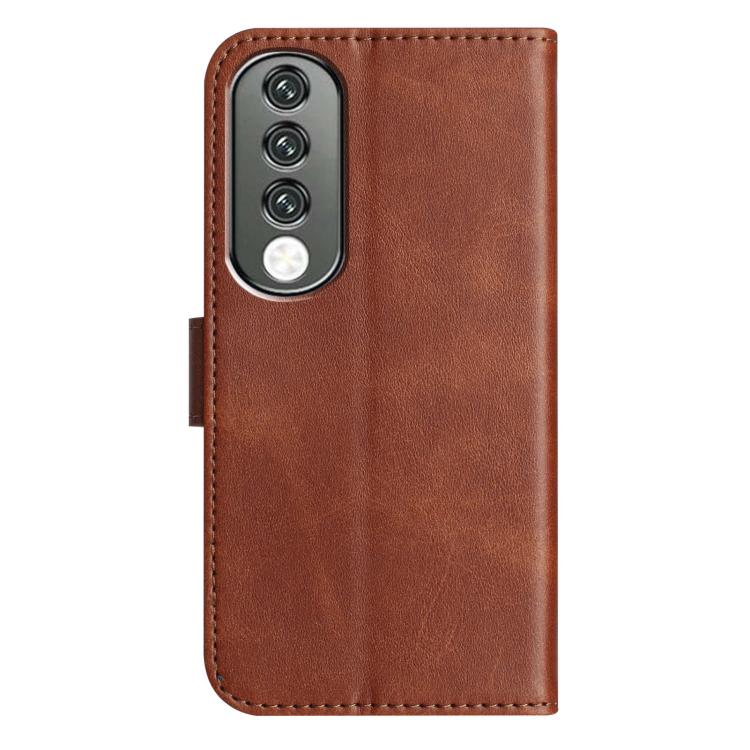 For Honor 90 Dual-Folded S-shape Leather Phone Case