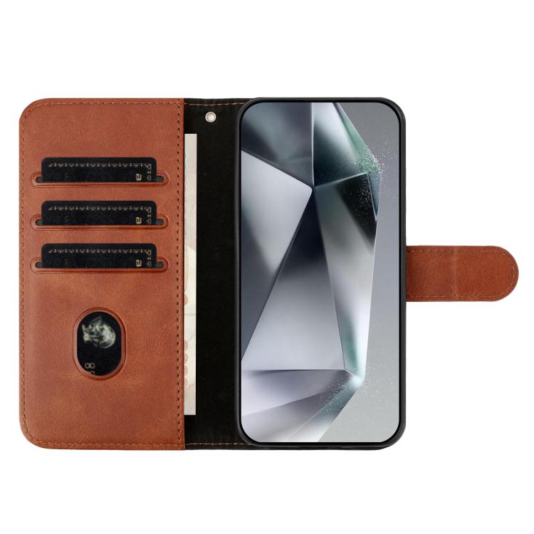 For Honor 90 Pro Dual-Folded S-shape Leather Phone Case