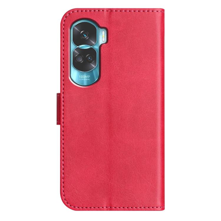 For Honor 90 Lite Dual-Folded S-shape Leather Phone Case