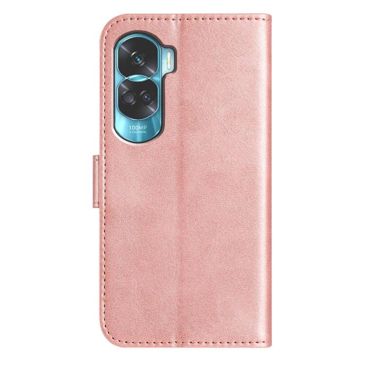 For Honor 90 Lite Dual-Folded S-shape Leather Phone Case