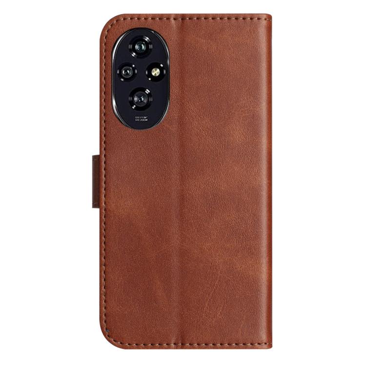 For Honor 200 5G Dual-Folded S-shape Leather Phone Case