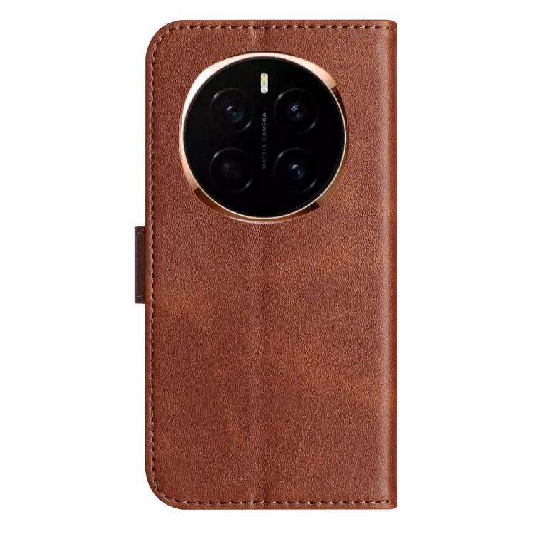For Honor Magic7 Dual-Folded S-shape Leather Phone Case