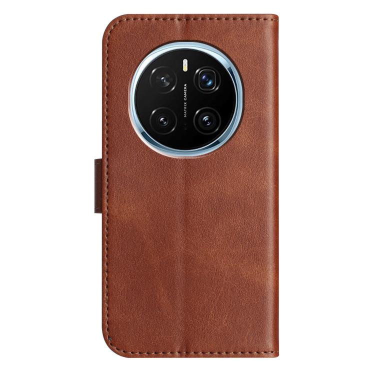 For Honor Magic7 Pro Dual-Folded S-shape Leather Phone Case