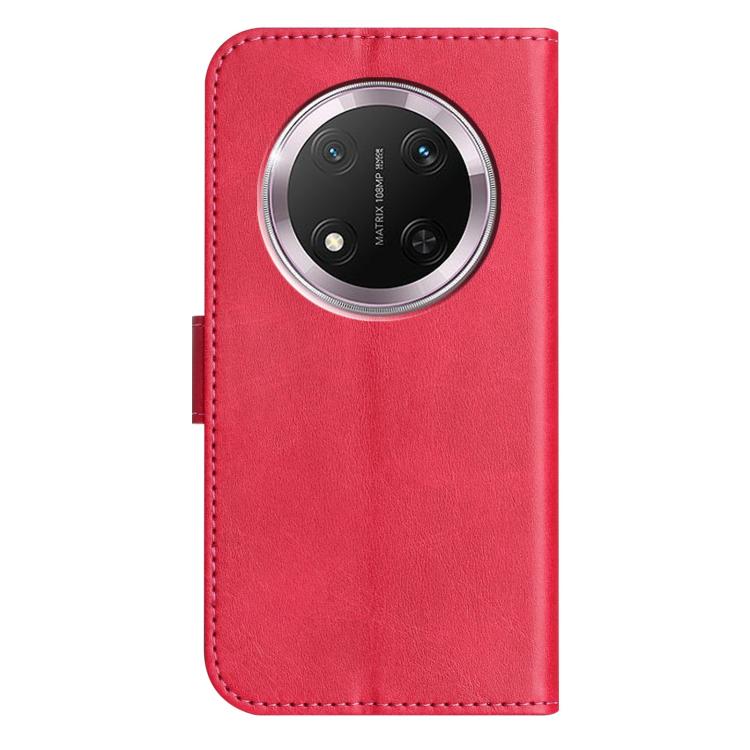 For Honor X9c Dual-Folded S-shape Leather Phone Case