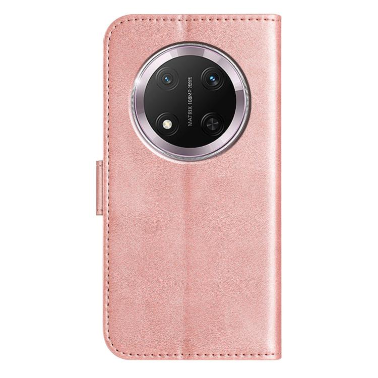 For Honor X9c Dual-Folded S-shape Leather Phone Case