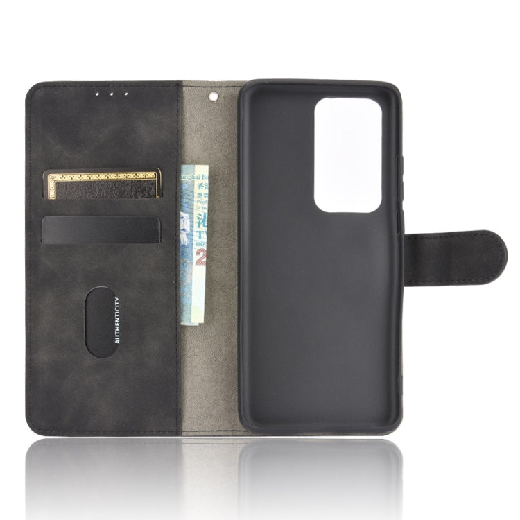 For Huawei P40 Solid Color Skin Feel Magnetic Buckle Horizontal Flip Calf Texture PU Leather Case with Holder & Card Slots & Wallet