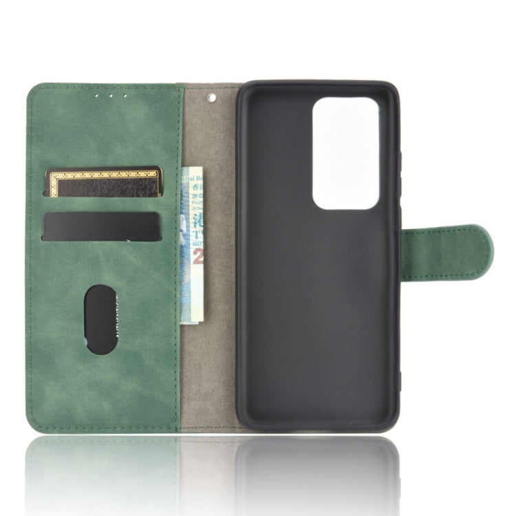 For Huawei P40 Solid Color Skin Feel Magnetic Buckle Horizontal Flip Calf Texture PU Leather Case with Holder & Card Slots & Wallet