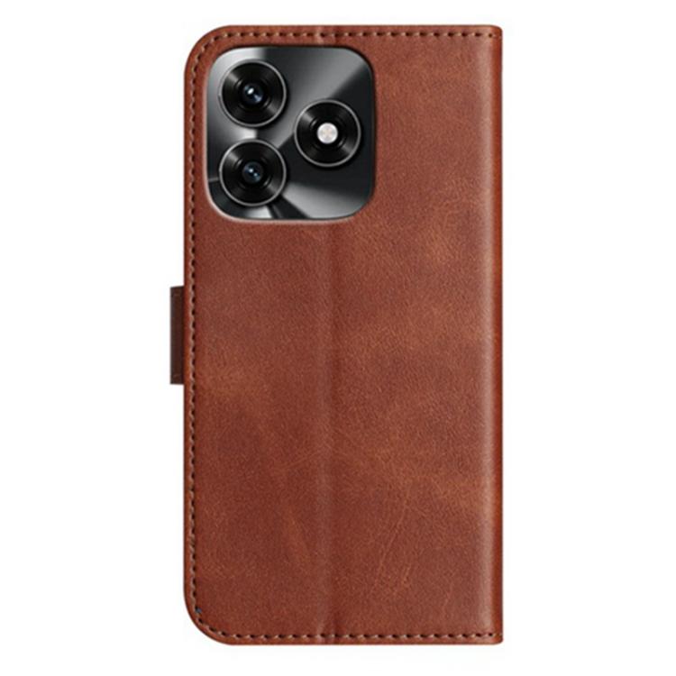 For Honor X5c Plus 4G Global Dual-Folded S-shape Leather Phone Case