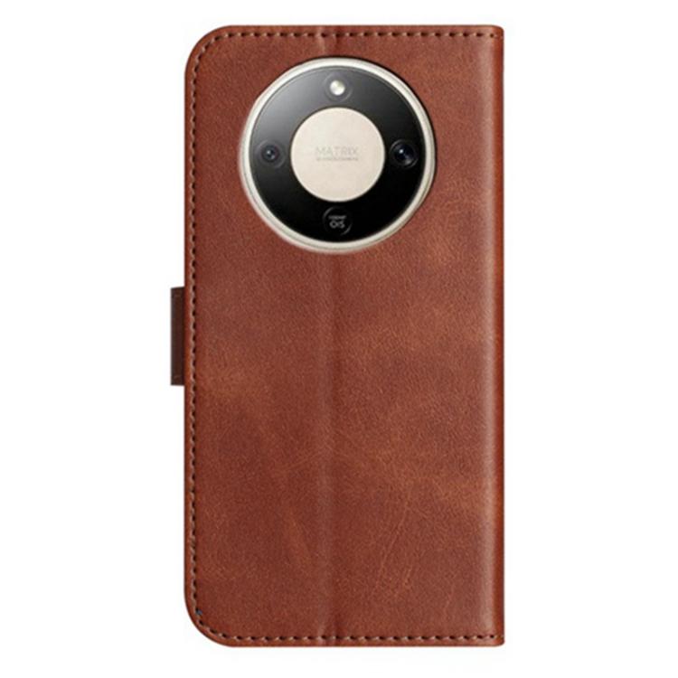 For Honor X9d 5G Global Dual-Folded S-shape Leather Phone Case