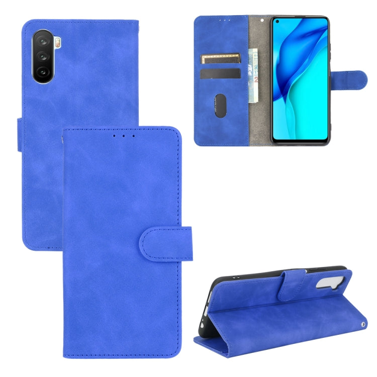 For Huawei Maimang 9 / Mate 40 Lite Solid Color Skin Feel Magnetic Buckle Horizontal Flip Calf Texture PU Leather Case with Holder & Card Slots & Wallet