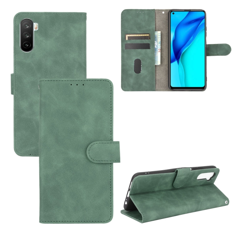 For Huawei Maimang 9 / Mate 40 Lite Solid Color Skin Feel Magnetic Buckle Horizontal Flip Calf Texture PU Leather Case with Holder & Card Slots & Wallet