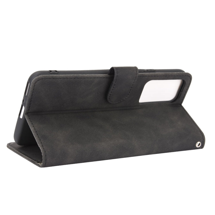 For Huawei Honor X10 5G Solid Color Skin Feel Magnetic Buckle Horizontal Flip Calf Texture PU Leather Case with Holder & Card Slots & Wallet