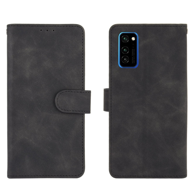 For Huawei Honor View30 / View30 Pro Solid Color Skin Feel Magnetic Buckle Horizontal Flip Calf Texture PU Leather Case with Holder & Card Slots & Wallet