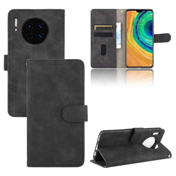For Huawei Mate 30 Solid Color Skin Feel Magnetic Buckle Horizontal Flip Calf Texture PU Leather Case with Holder & Card Slots & Wallet