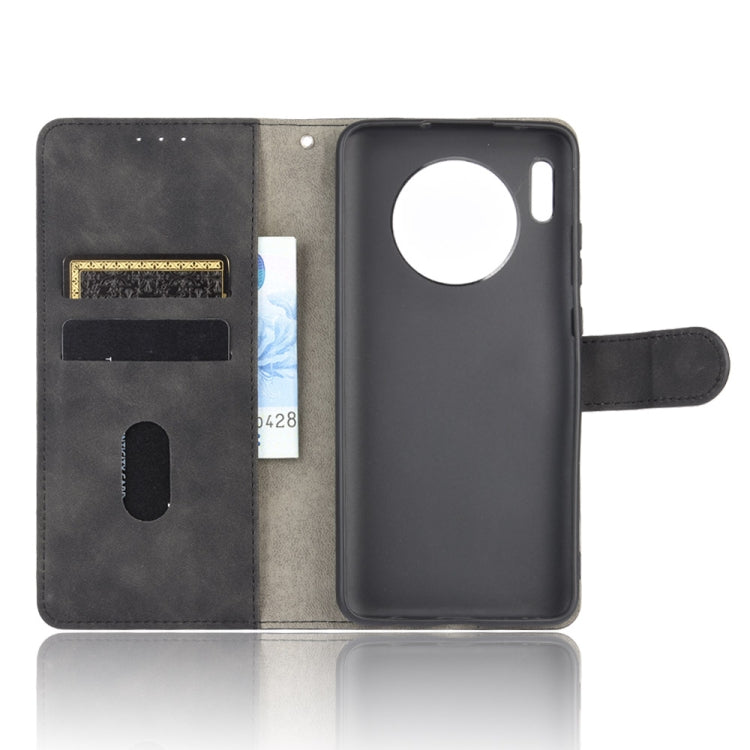 For Huawei Mate 30 Solid Color Skin Feel Magnetic Buckle Horizontal Flip Calf Texture PU Leather Case with Holder & Card Slots & Wallet