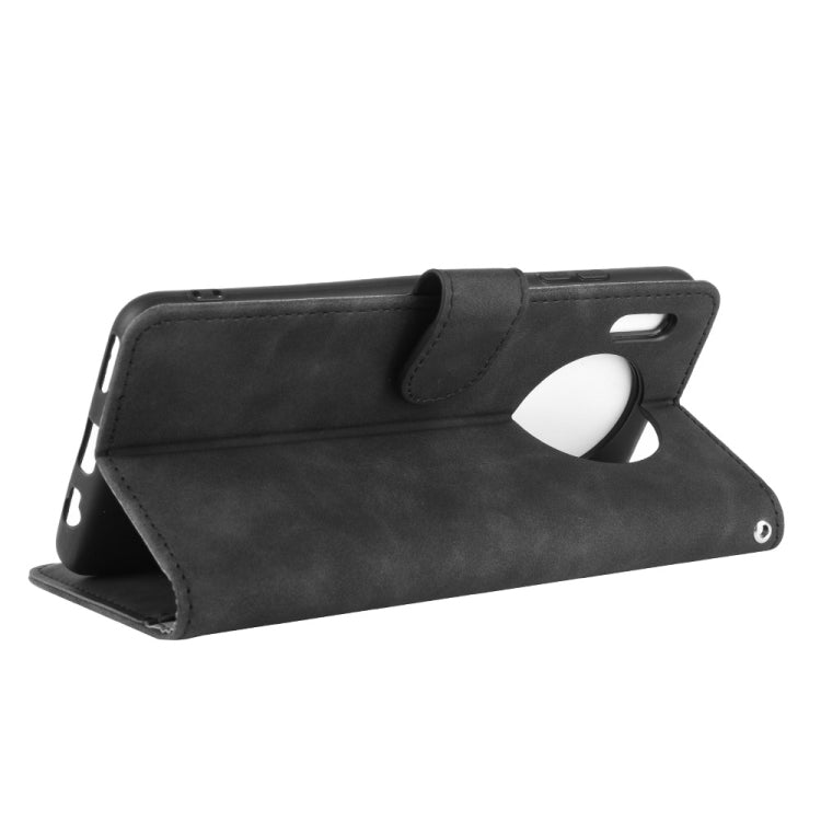 For Huawei Mate 30 Solid Color Skin Feel Magnetic Buckle Horizontal Flip Calf Texture PU Leather Case with Holder & Card Slots & Wallet