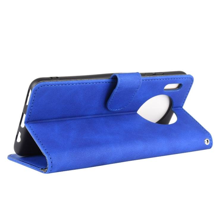 For Huawei Mate 30 Solid Color Skin Feel Magnetic Buckle Horizontal Flip Calf Texture PU Leather Case with Holder & Card Slots & Wallet